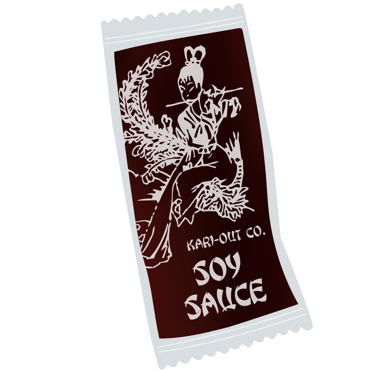 Kari-Out soy sauce packet